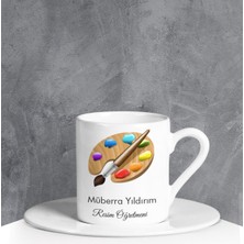 Ejoya Kişiye Özel Resim Öğretmeni Türk Kahvesi Fincanı 90688