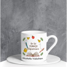 Ejoya Kişiye Özel Türkçe Öğretmenim Türk Kahvesi Fincanı 90663