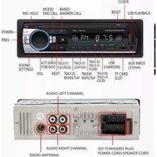 Maxessa M520 Oto Teyp 4X60W Bluetooth 2xusb Sd Aux Kumanda