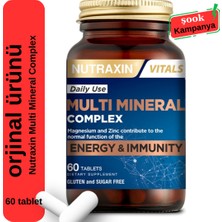 Nutraxin Multi Mineral Complex 3'Lü Vücudun Ihtiyacı Olan 12 Mineral İçerir