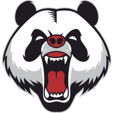 Reysa Tasarım Panda Kımış Sticker 10X10 Cmrenkli Sticker