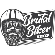 Reysa Tasarım Brutal Biker Sticker  10X10 Cmrenkli Sticker
