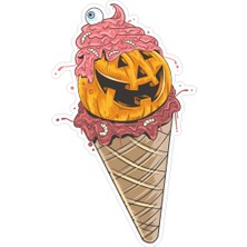 Reysa Tasarım Rockcı Zombi 2 Sticker  10X10 Cmrenkli Sticker