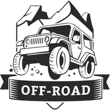 Reysa Tasarım Off Road Sticker  10X10 Cmrenkli Sticker