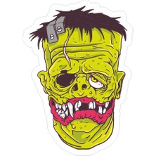 Reysa Tasarım Domuz Sticker  10X10 Cmrenkli Sticker