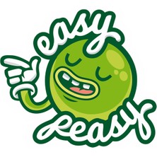 Reysa Tasarım Easy Peasy Sticker 10X10 Cmrenkli Sticker