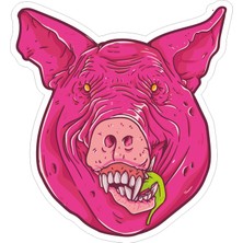 Reysa Tasarım Zombi 7 Sticker  10X10 Cmrenkli Sticker