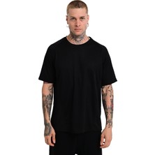 Sportive Huelva Erkek Siyah Koşu T-Shirt 24KE002-SYH