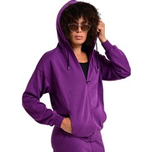 Sevilla Kadın Mor Günlük Stil Eşofman Üstü 24KK008-MOR