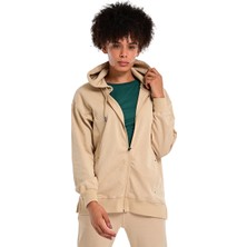 Sevilla Kadın Bej Günlük Stil Eşofman Üstü 24KK008-OAT