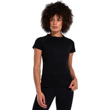 Sportive Bilbao Kadın Siyah Koşu T-Shirt 24KK003-SYH