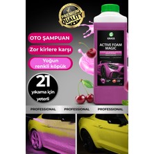 Grass Köpük Fırçasız Oto Yıkama Active Foam Magic 1l & Hızlı Cila Boya Koruma Islak Fast Wax 1l 2'li