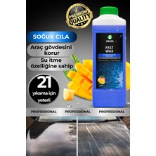 Grass Köpük Fırçasız Oto Yıkama Active Foam Magic 1l & Hızlı Cila Boya Koruma Islak Fast Wax 1l 2'li