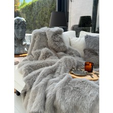 Peluş Örtü Kaymaz Koltuk Örtüsü Lolita Koltuk Örtüsü 200 x 75 cm