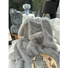 Peluş Örtü Kaymaz Koltuk Örtüsü Lolita Koltuk Örtüsü 200 x 75 cm