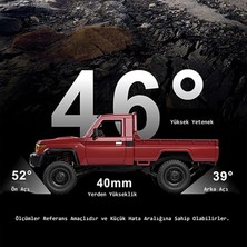 Toyota Land Cruiser 79 Rc Pickup Metal İç Aksam 2.4ghz Uzaktan Kumandalı Araba