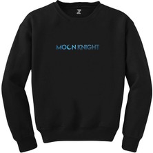 Crows Gate Moon Knight Text Siyah Sweatshirt
