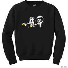 Crows Gate Minion Fiction Siyah Sweatshirt