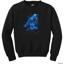 Crows Gate Kuzgun Gölge Siyah Sweatshirt