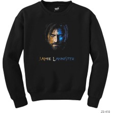 Crows Gate Game Of Thrones Jamie Lannister Siyah Sweatshirt