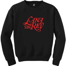 Crows Gate Lana Del Rey Logo Siyah Sweatshirt