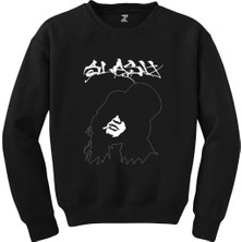 Crows Gate Slash Portre Text Siyah Sweatshirt