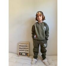 Jolly Kids Erkek Çocuk Yazı Baskılı Sweatshirt Takım