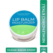 Gless Pena Avokado, Limon ve Nane Yağı Özlü Nemlendirici Etkili Doğal Dudak Kremi Lip Balm 5 ml