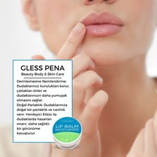 Gless Pena Avokado, Limon ve Nane Yağı Özlü Nemlendirici Etkili Doğal Dudak Kremi Lip Balm 5 ml