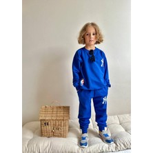 Jolly Kids Erkek Çocuk Yazı Baskılı Sweatshirt Takım