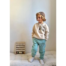 Jolly Kids Erkek Çocuk Smile Yüz Baskılı Sweatshirt Takım