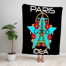 Ejoya Modern Desenli Polar Tv Battaniyesi 92146