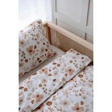 Nou Çiçek Bahçesi Organik Tek Kişilik Nevresim Takımı (160X220) - Floral Joys