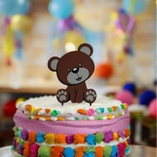 Nana Art Sevimli Ayıcık Temalı Yıkanabilir Pasta Süsü