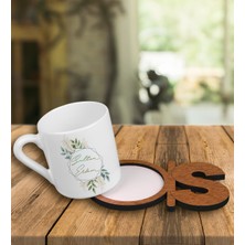 Ejoya Kişiye Özel Türk Kahvesi Fincanı ve Harfli Fincan Altlığı 101347