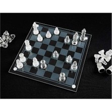 Senon Glass Chess Cam Satranç Takımı 20x20cm