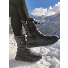Çiğdem Kundura  Kar Botu Unisex - Kar 11 - Siyah-Gritaban