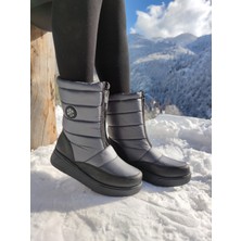 Çiğdem Kundura  Kar Botu Unisex - Kar 9A - Siyah Gri - 38