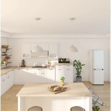 Riolight  Vintage1,modern1 Beyaz 1X27 Duylu Tekli Metal Sarkıt Avize ÇAP:30CM NOT:1ADET