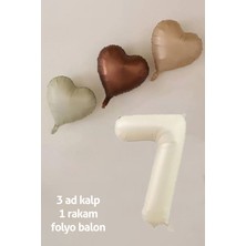 Atölye Mi 7 Yaş Doğum Günü Retro Pastel Parti Balon Seti