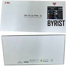 Byrist Hk10 Ultra-A 49MM 2.02" Amoled Ekran Navigasyon/Pusula/ChatGPT Destekli 3 Kordon 2024 Akıllı Saat