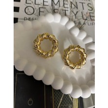 Lune Dor Accessories Yuvarlak Halka Pinterest Model Modern Gold Küpe