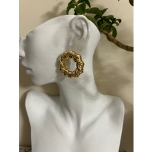 Lune Dor Accessories Yuvarlak Halka Pinterest Model Modern Gold Küpe