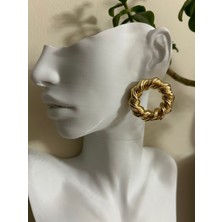 Lune Dor Accessories Yuvarlak Halka Pinterest Model Modern Gold Küpe