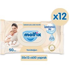 Sleepy Natural Aylık Paket Bebek Bezi 1 Numara Yenidoğan 210 Adet +Molfix Izotonik Islak Mendil Ferah Temizlik 720 Adet