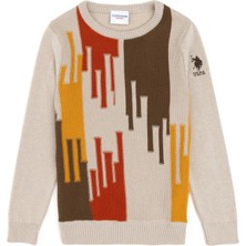 U.S. Polo Assn. Erkek Çocuk Taş Bisiklet Yaka Kazak 50293050-VR049