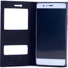 Cepustik Telefon Aksesuarları Huawei P9 Lite Kılıf Pencereli Elite Kapaklı Kılıf