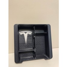 Tesla Model Y Araç Içi Organizer-Orta Konsol-Gizli Bölmeli Içeri Girmeli-All Tasarım