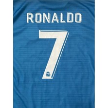 Cristiano Ronaldo 2017 2018 Okyanus Turkuaz Uzun Kol Şampiyonlar Ligi Deplasman Forması