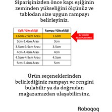 Roboqoq 1.6cmx60cm Mıknatıslı Ten Rengi Robot Elektrikli Süpürge Rampası Sök Tak Kapı Eşik Rampası